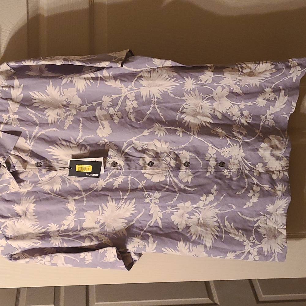 Murano, L, floral Grey